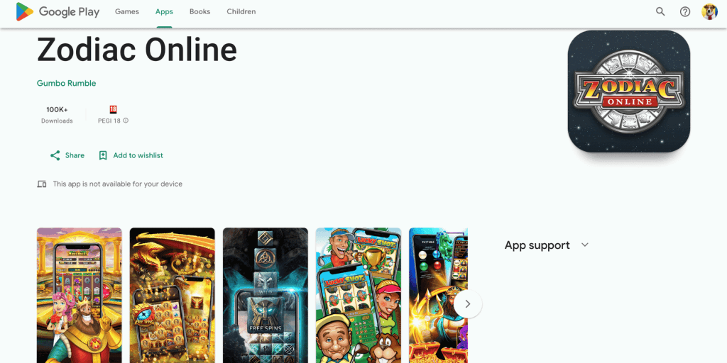 zodiac casino mobile app
