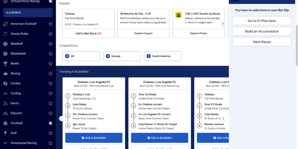 sky bet football
