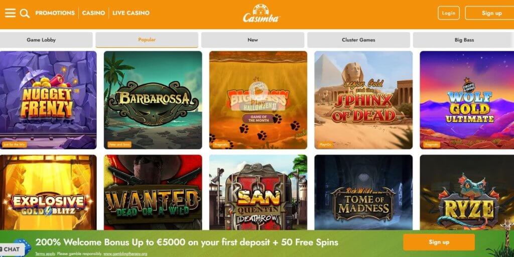 Casimba Casino Games