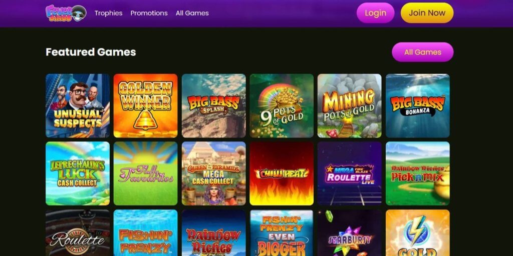 Fever Bingo Casino Games