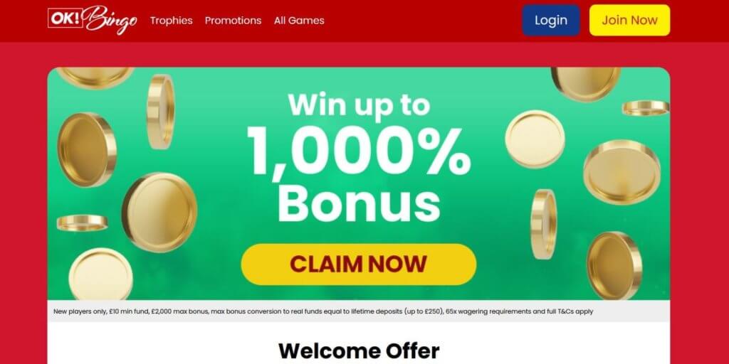 OK Bingo Casino Bonus