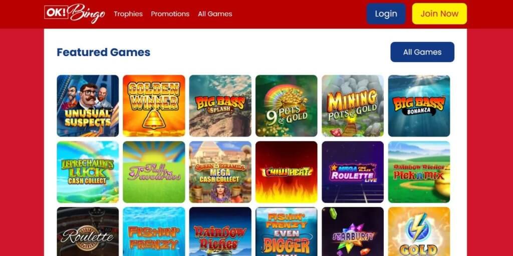 OK Bingo Casino Games