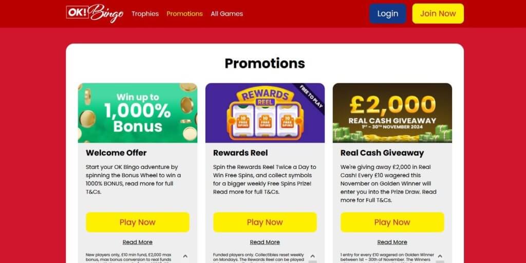 OK Bingo Casino Promotions