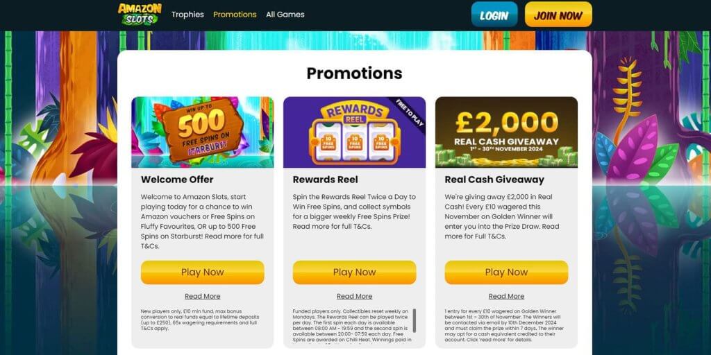 Amazon Slots Casino Promotions