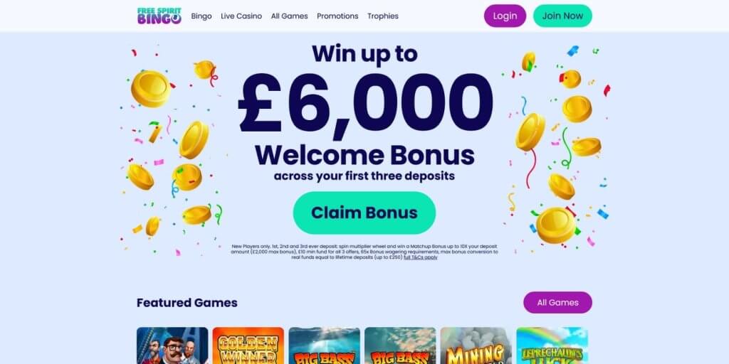 free spirit bingo casino welcome bonus