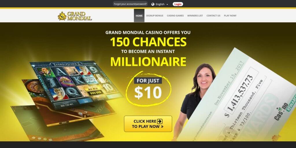 grand mondial casino offers