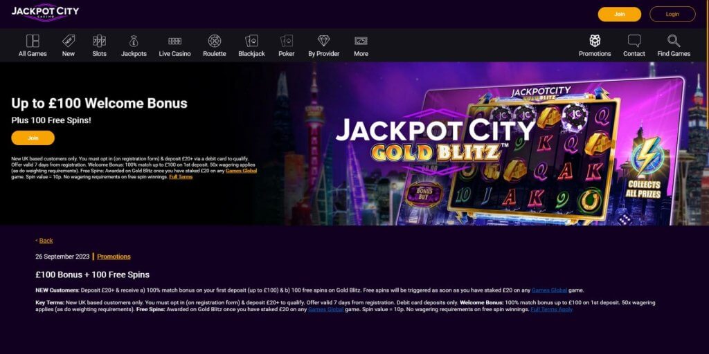 jackpotcity casino free spins