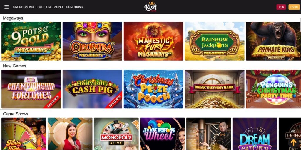 king casino new games