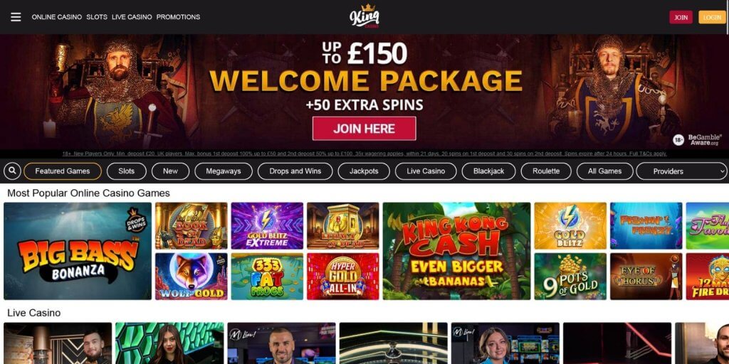 king casino welcome package