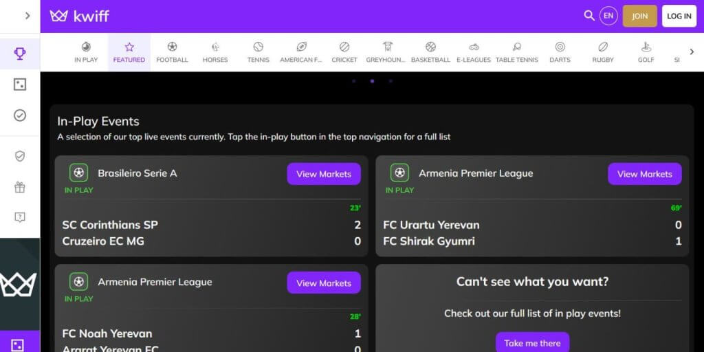 Kwiff Casino Welcome