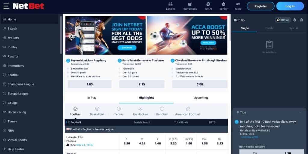 netbet casino bet football