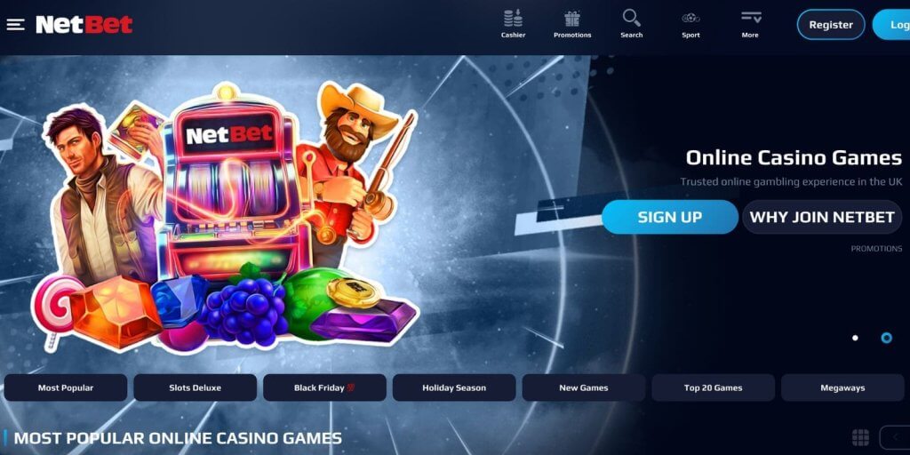 netbet casino welcome page