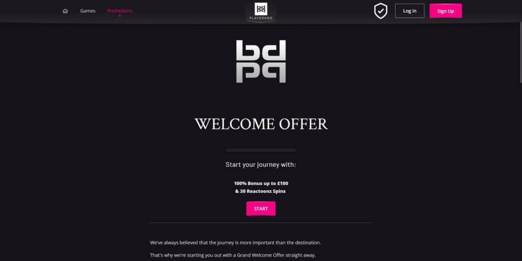 playgrand casino welcome offer
