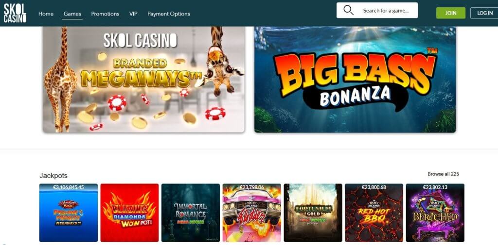 Skol Casino Jackpots