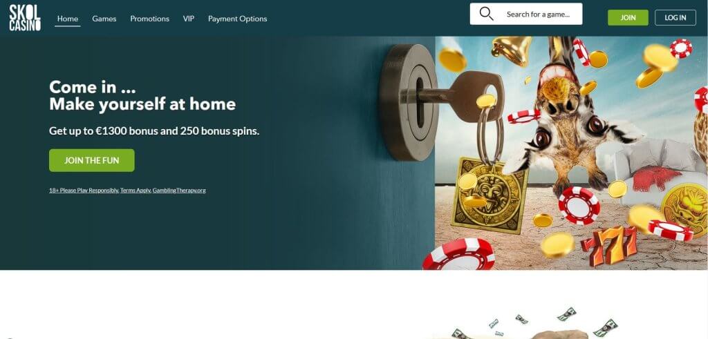 Skol Casino welcome offer