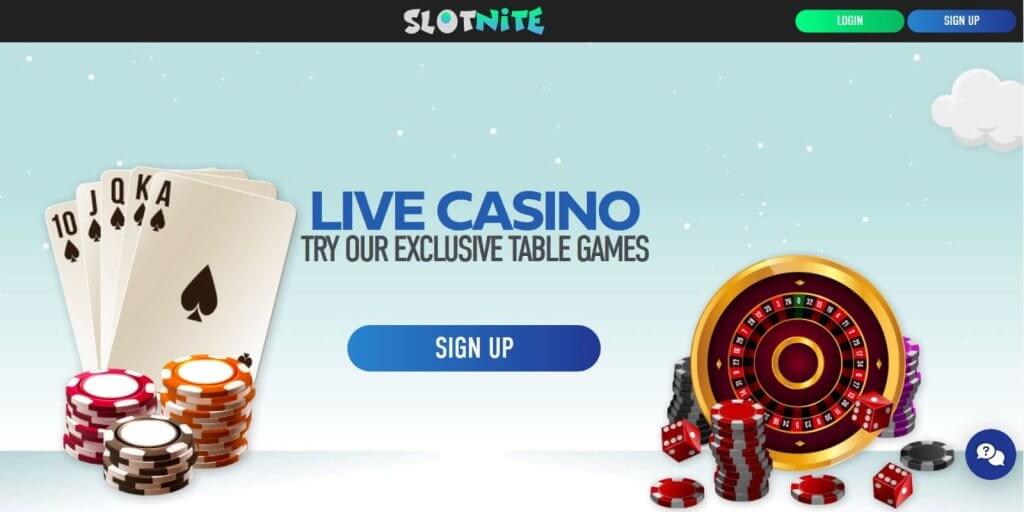 Slotnite Casino welcome offer