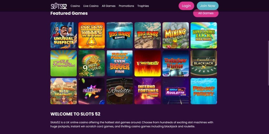 slots 52 casino claim free spins