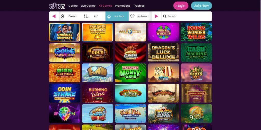 slots 52 casino hot slots
