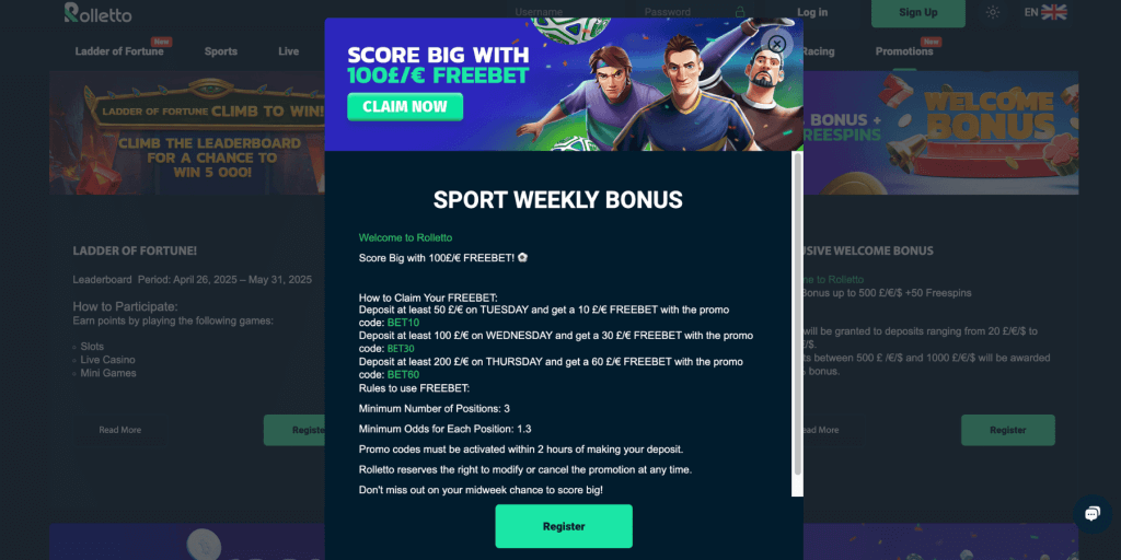 rolletto promo code