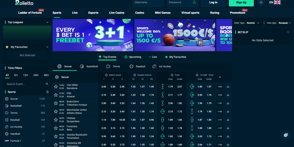 rolletto sportsbook